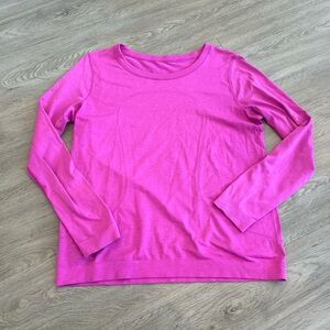 Lululemon Athletica Vibrant Pink Long Sleeve Top